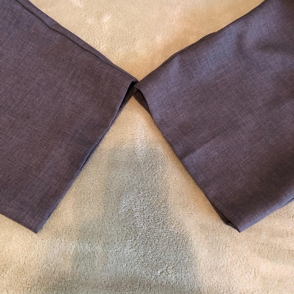 Alfred Dunner pants gray elastic waistband dress trousers straight leg Plus 18 - Picture 5 of 8